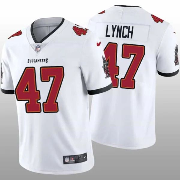 Men Tampa Bay Buccaneers #47 John Lynch Nike White Vapor Limited NFL Jersey->tampa bay buccaneers->NFL Jersey